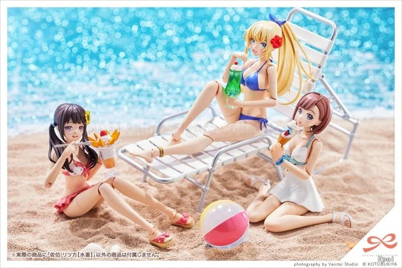 Hot Sale Original Kotobukiya JK021 SOUSAISHOJOTEOEN Ritsuka Saeki Swimsuit 1/10 Scale Full Action Plastic Model Kit