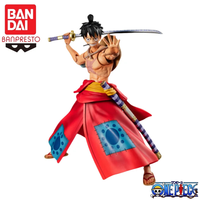 In Stock Bandai Megahouse Mh One Piece VAH Wano Country Luffitaro Anime Peripherals Action Doll Collection Gifts