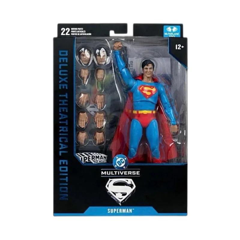 McFarlane Toys DC Multiverse Christopher Reeve 1978 SUPERMAN DC Theatrical Deluxe 18 cm Original Action Figure Model Doll Gift