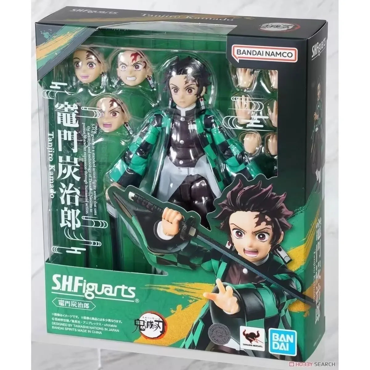 In Stock Original BANDAI Original Demon Slayer Kamado Tanjirou S.H.Figuarts Action Figure Model Toys Ornament Collect Gifts