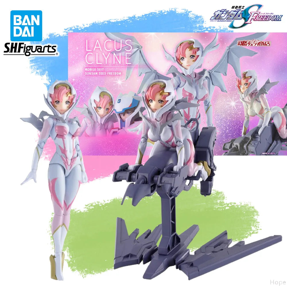In Stock Genuine BANDAI SHFiguarts Mobile Suit Gundam SEED FREEDOM RIDE ON SET Pilot Suit Lacus Clyne Figure Anime Action Model