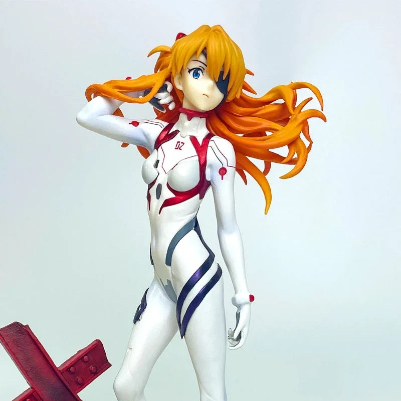Bandai New Evangelion Anime Girl Figures  Asuka Langley Soryu Action Figure Collection Figurines Model Doll Gifts Kids Toys