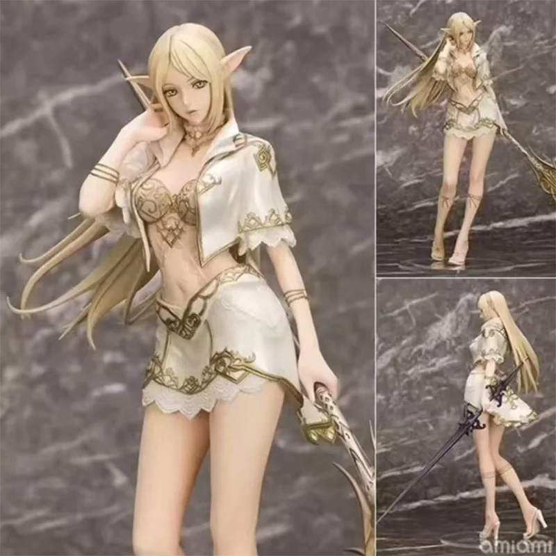 Genuine  Anime Figure White Elf/Drow Girl Mage Pvc Action Figures Collection Model Desktop Decoration  Trendy Toys In Stock