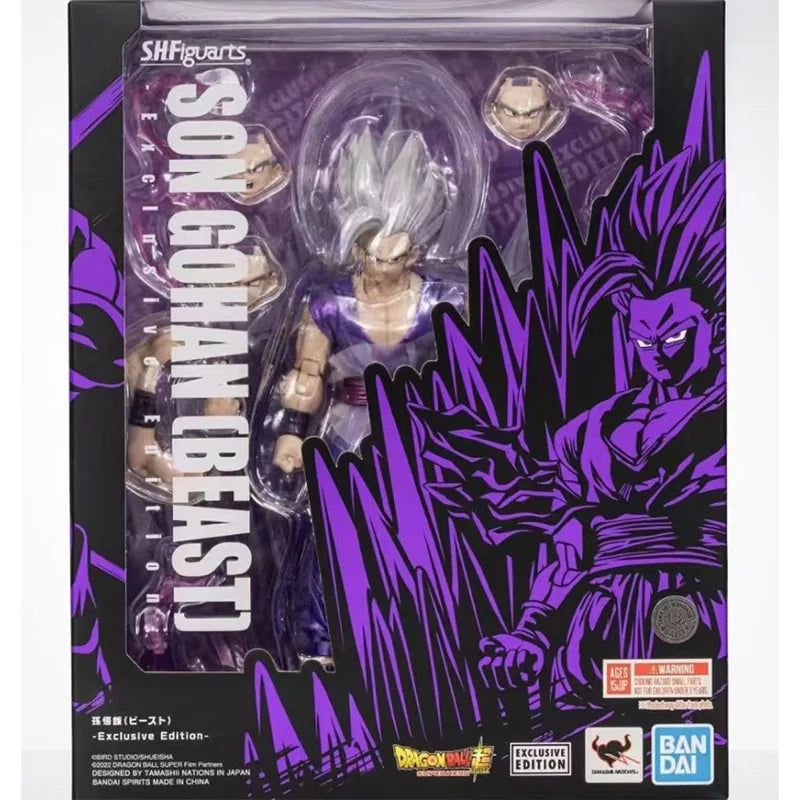 In Stock Original Bandai 2025 SDCC S.H.Figuarts SHF Son Gohan Beast Exclusive Edition Dragon Ball Z Anime Action Model Toys