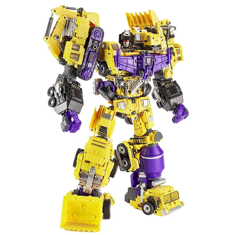 6IN1 JINBAO Devastator & Kit G1 GT Transformation Masterpiece Action Figure Toy Movie 8008 Oversize 45cm Deformation Car Robot
