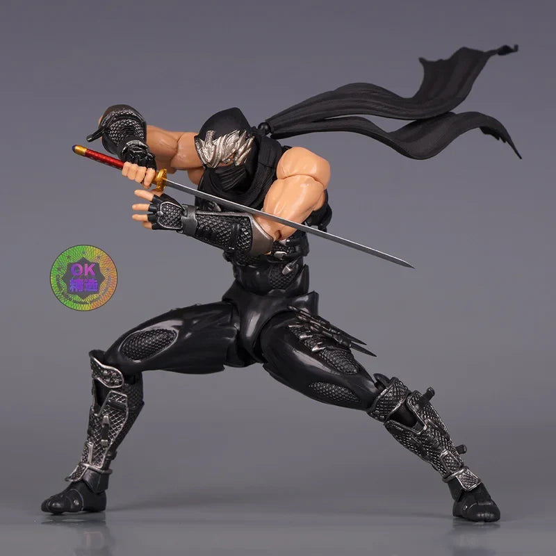 New OK version Kaiyodo Revoltech Yamaguchi Ninja Gaiden Aciton Figure Hayabusa Anime Figure Models Kit Collectible Gifts Custom