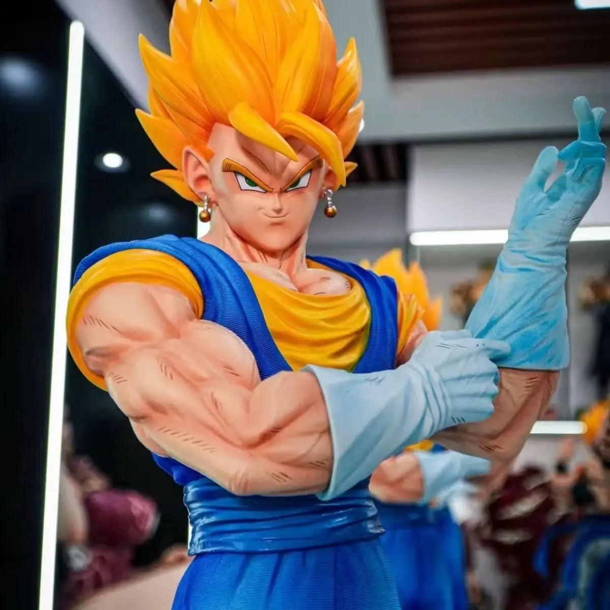 Jt Statue 53cm/20.87inch Anime Dragon Ball Gogeta Vegetto Figure Statue Super Saiyan Action Figures Collection Model Toys Gifts