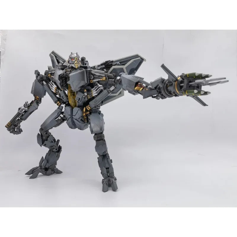 T-10 Masterpiece Lord Starscream  Star Sky Wings Transformation Action Figure Alloy Version Fighter Deformation Robot F-22 34cm