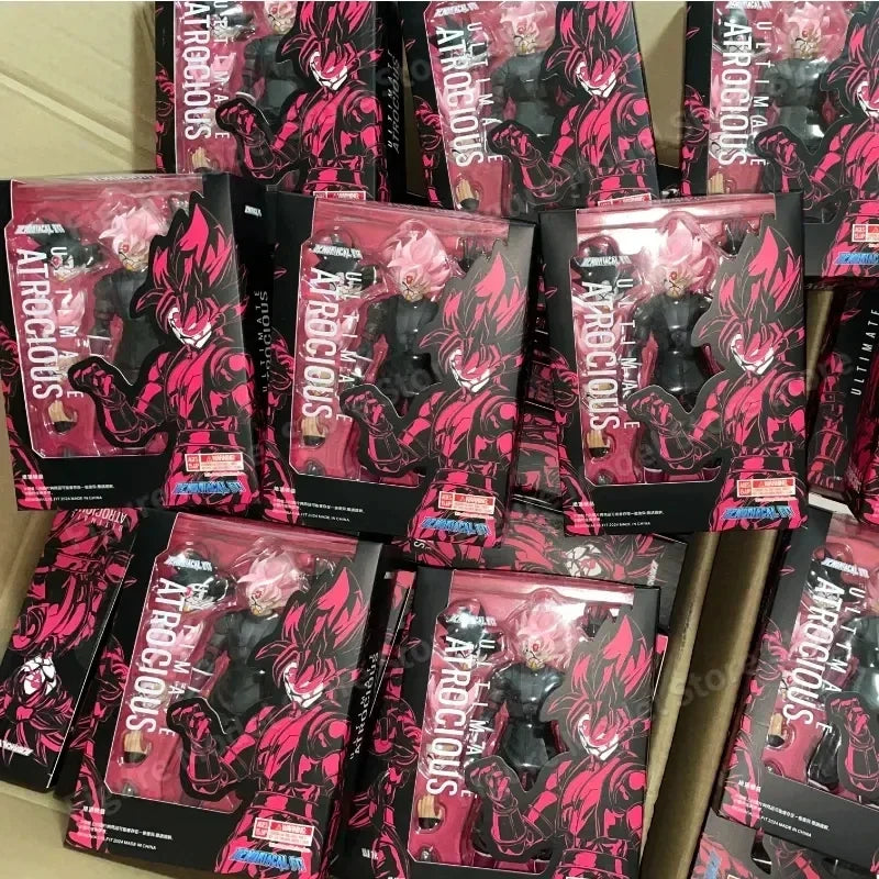 Demoniacal Fit DF Dragon Ball SH Figuarts SHF Ultimate Atrocious Black Goku PinkZamasu Anime Action Figures Collection Model Toy