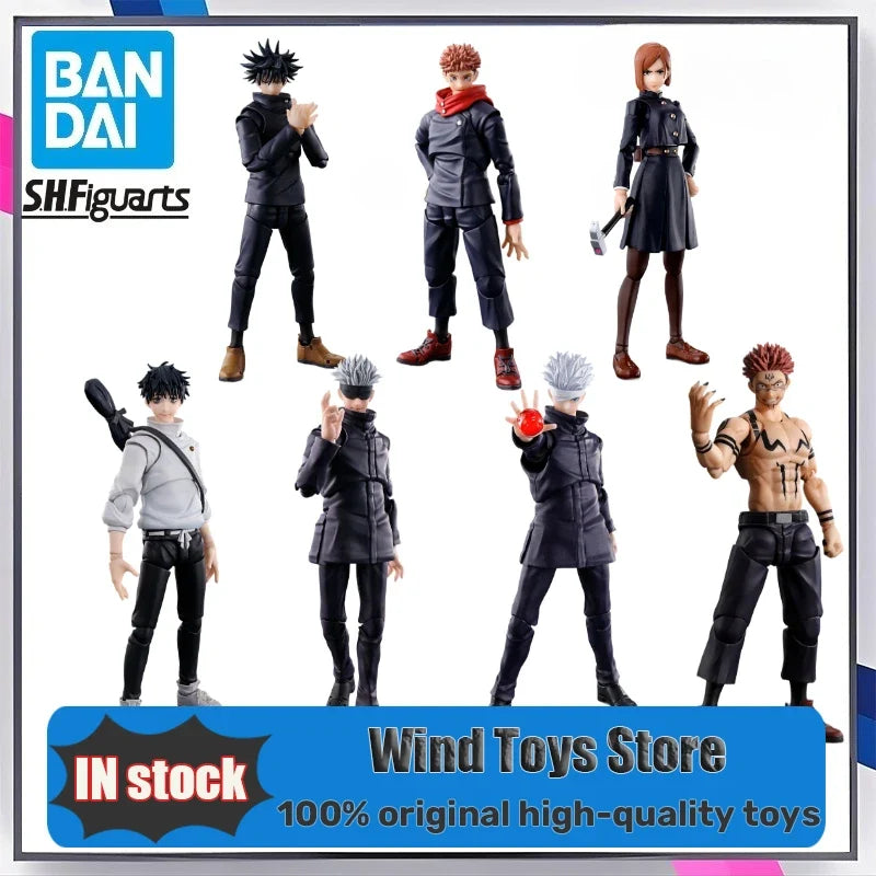 100% Original SHFiguarts Jujutsu Kaisen Action Figures Set - Aoi Satoru Gojo Itadori Yuji Fushiguro Megumi Ryomen Sukuna