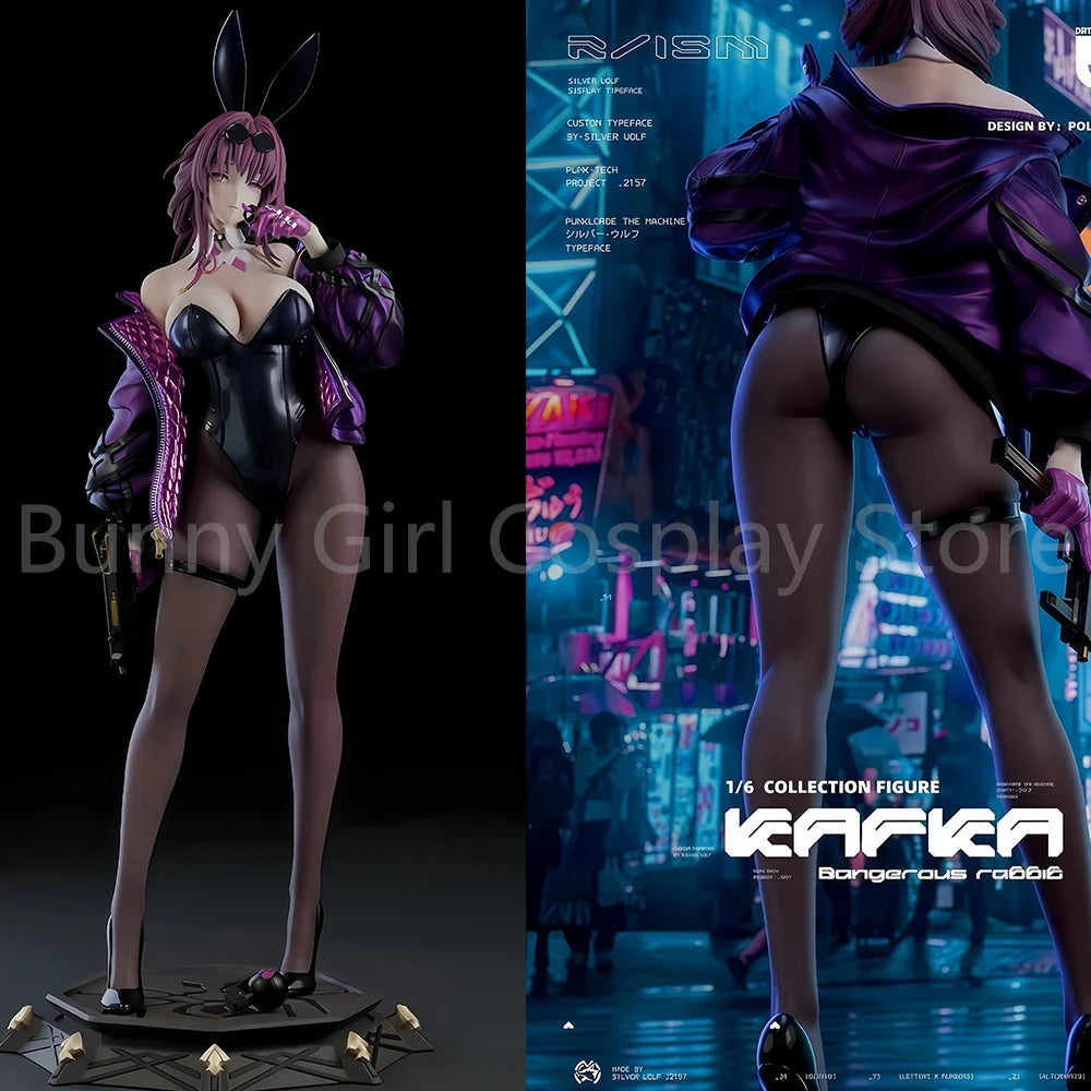 32cm Honkai Star Rail Figure Kafka Figures Bunny Girl Kafka Anime Figure Gk Model Collect Decoration Toy Halloween Gifts