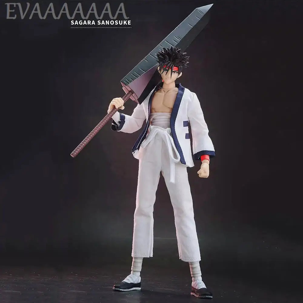 Dasin Model Rurouni Kenshin HIMURA KENSHIN Sagara Sanosuke Shishio Makoto PVC Action Figure Anime Greattoys Kensin Model Toy