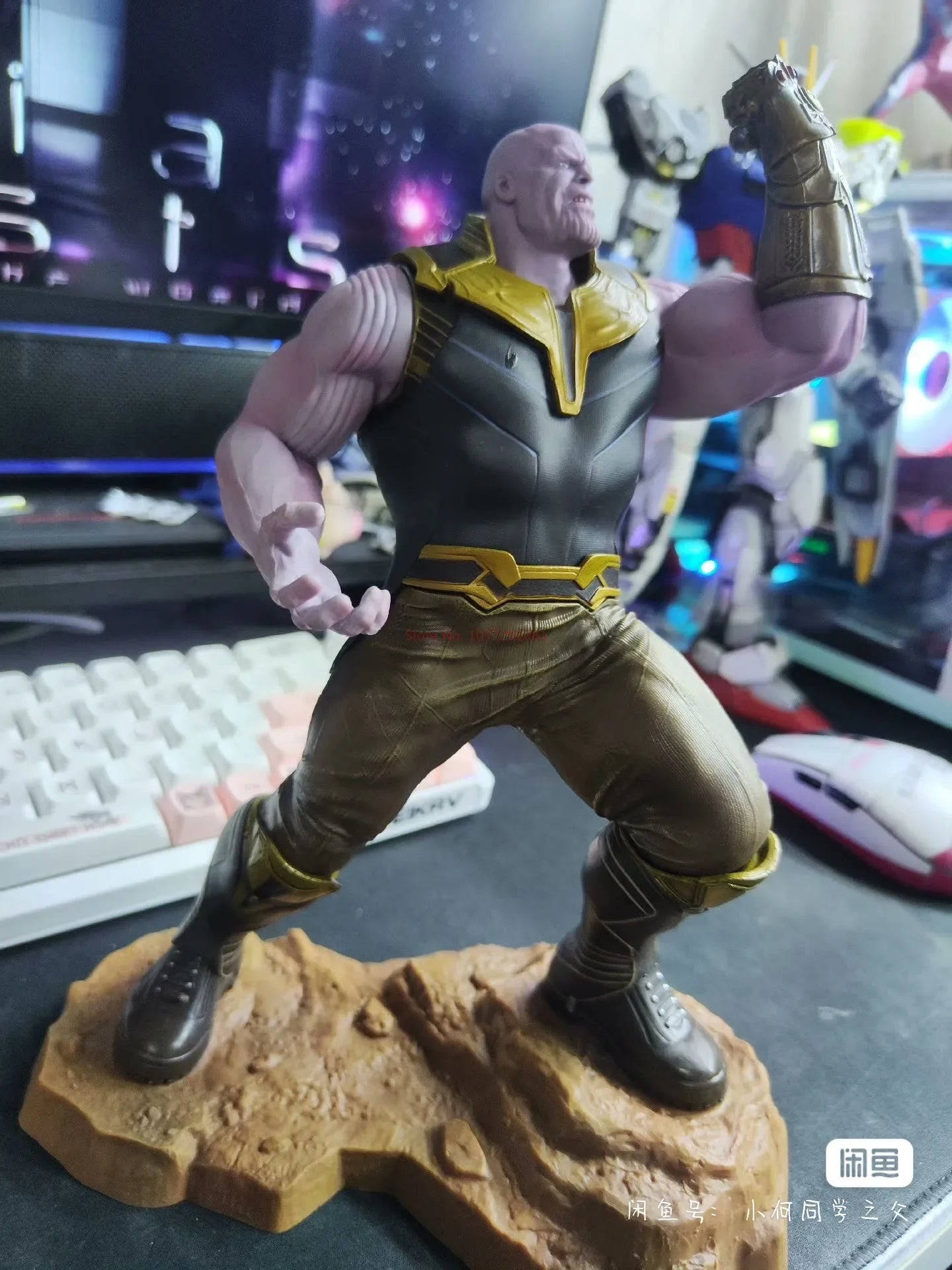 Movie The Avengers Thanos Scene Handmade Model Of The Destruction Scene Marvel Hero Decoration Statue Figures Toy Gift