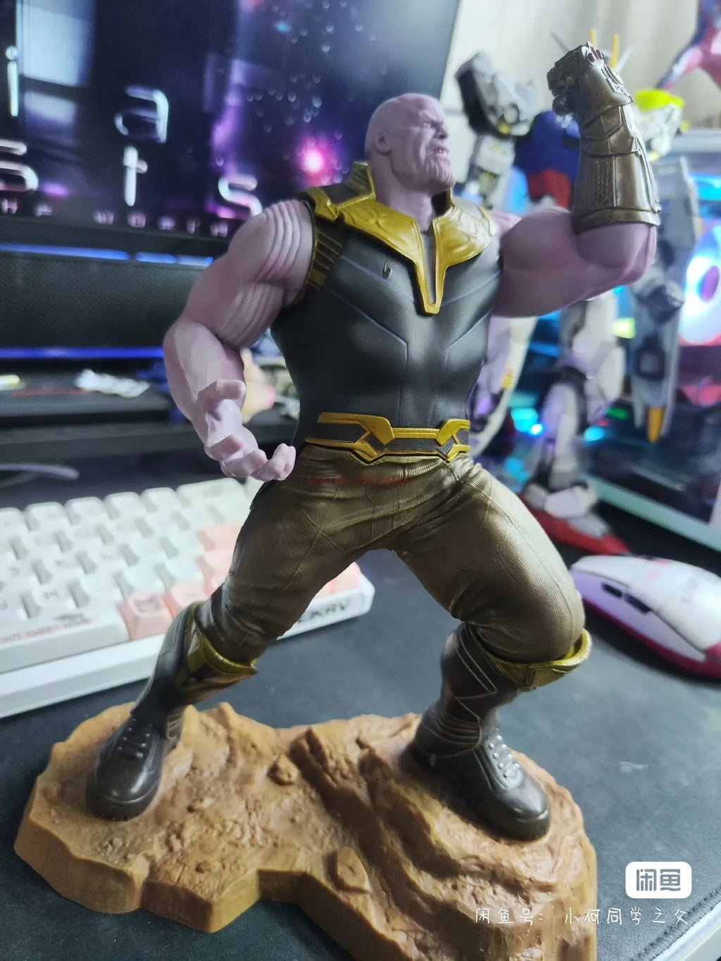 Movie The Avengers Thanos Scene Handmade Model Of The Destruction Scene Marvel Hero Decoration Statue Figures Toy Gift