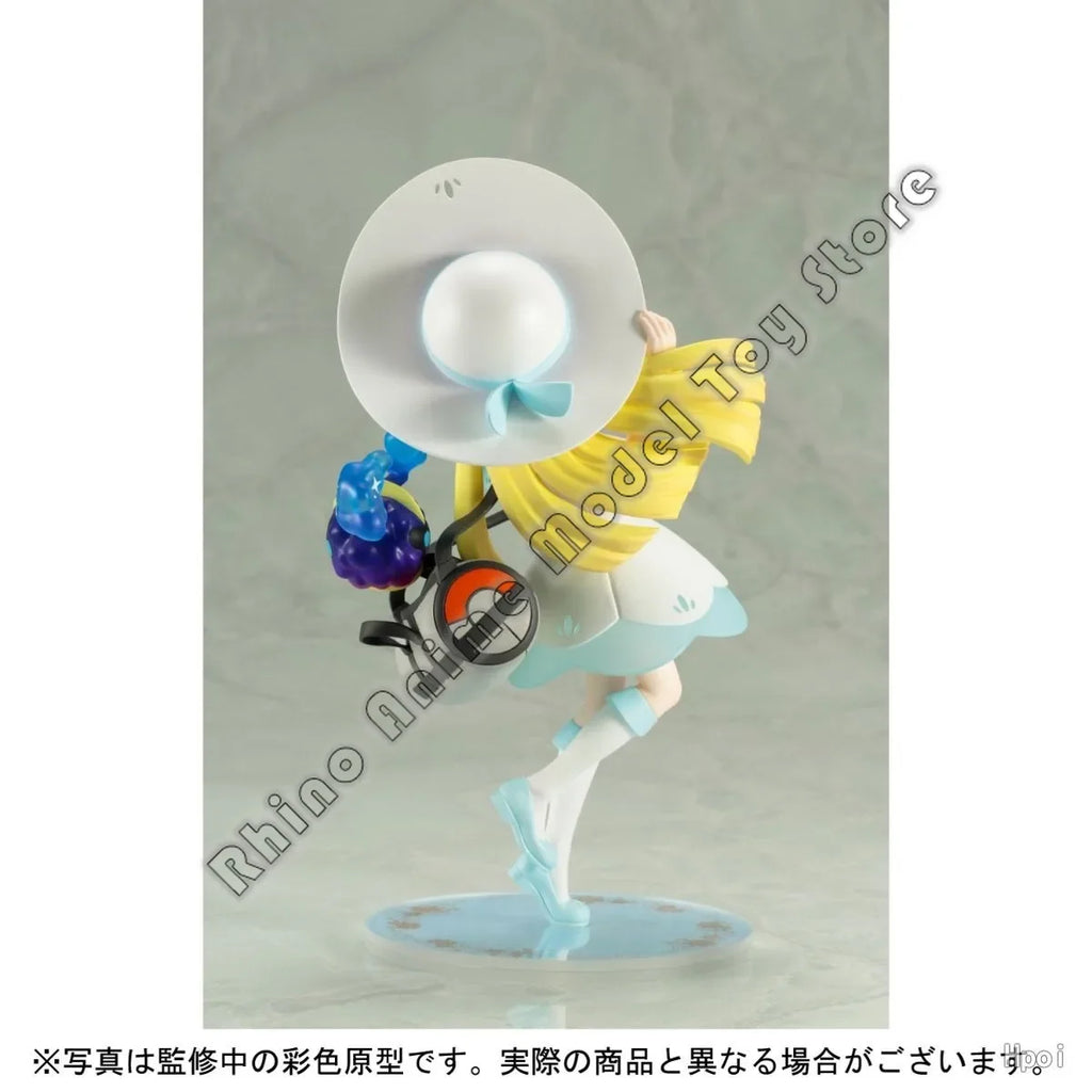 In Stock Original Genuine Kotobukiya Pokémon 1/8 Lillie 22cm Anime Action Figure Collection Model Japanese PVC Statue Gift