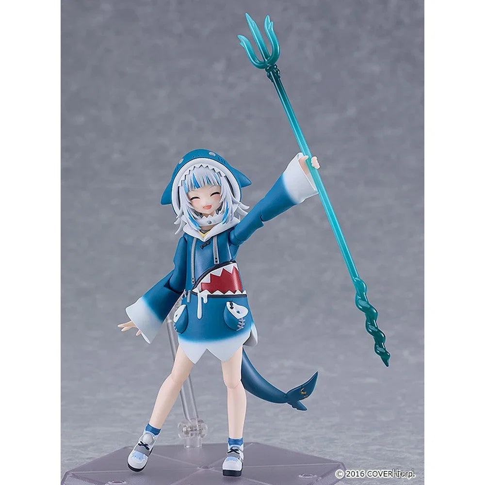 Genuine Original Max Factory figma 618 Gawr Gura Anime Character Figure Movable Model Children's toys Gifts In Stock