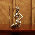 Solid Copper Woman Statue Bikini Women Brass Figurines Sexy Girl Woman Statuette Beauty Crafts Collection Model Gifts For Friend