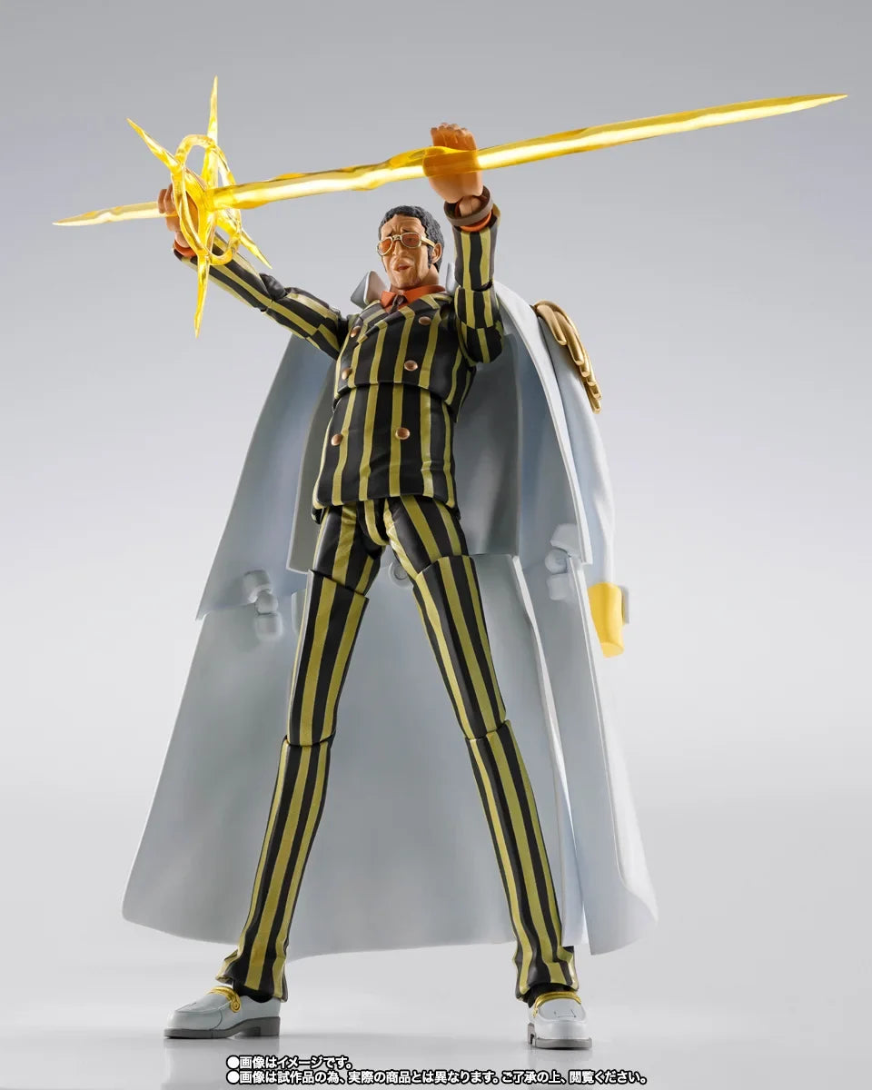 Presale Original Bandai ONE PIECE S.H.Figuarts SHF Borsalino Future Island Egghead Action Figure Animation Toy Gift Model Toys