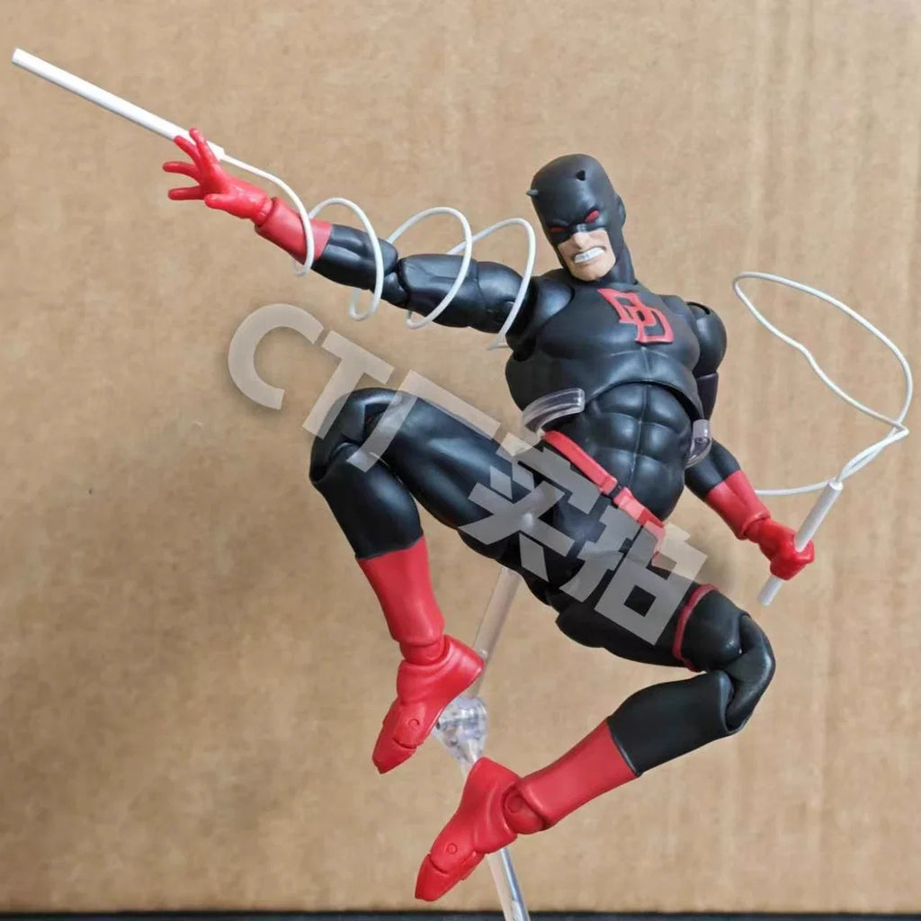 HOT 2025 Ct Toys Daredevil Black Red Mafex 223 Figure Comic Version SHF Anime Action Figure Figurine Statue Model Gifts Kids Toy