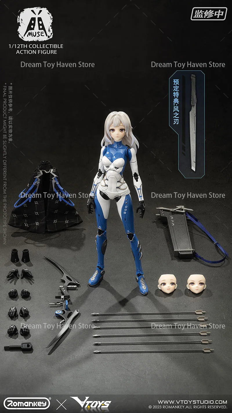 Romankey X VTOYS Original 1/12 Maßstab weibliche Soldatin MUSE Weibliche Bogenschützin Bogenjägerin 6-Zoll-Actionfigur Modell Sammlerpuppen