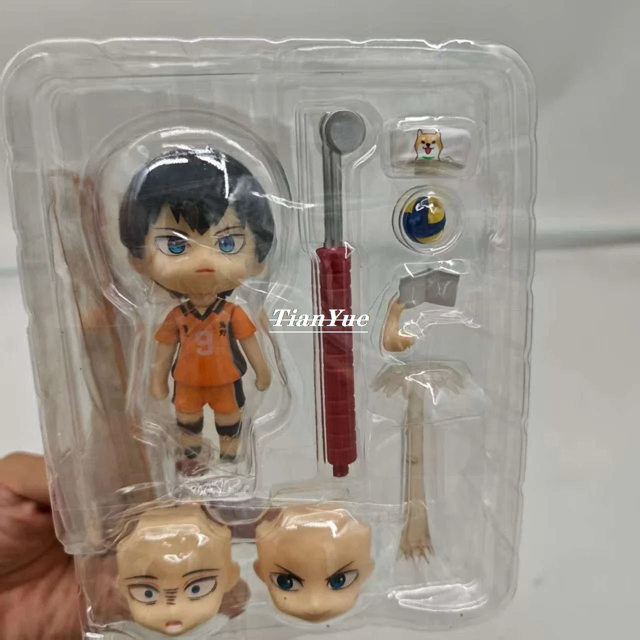 Anime Haikyuu!! Volleyball boy Hinata Shoyo 1411 Tobio Kageyama 1455 Articulated Figure Car Decoration 10CM