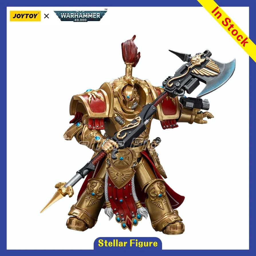 【SF】JOYTOYS Warhammer 40K 1/18 Action Figures  Adeptus Custodes Allarus Custodian   Model Gifts Collection