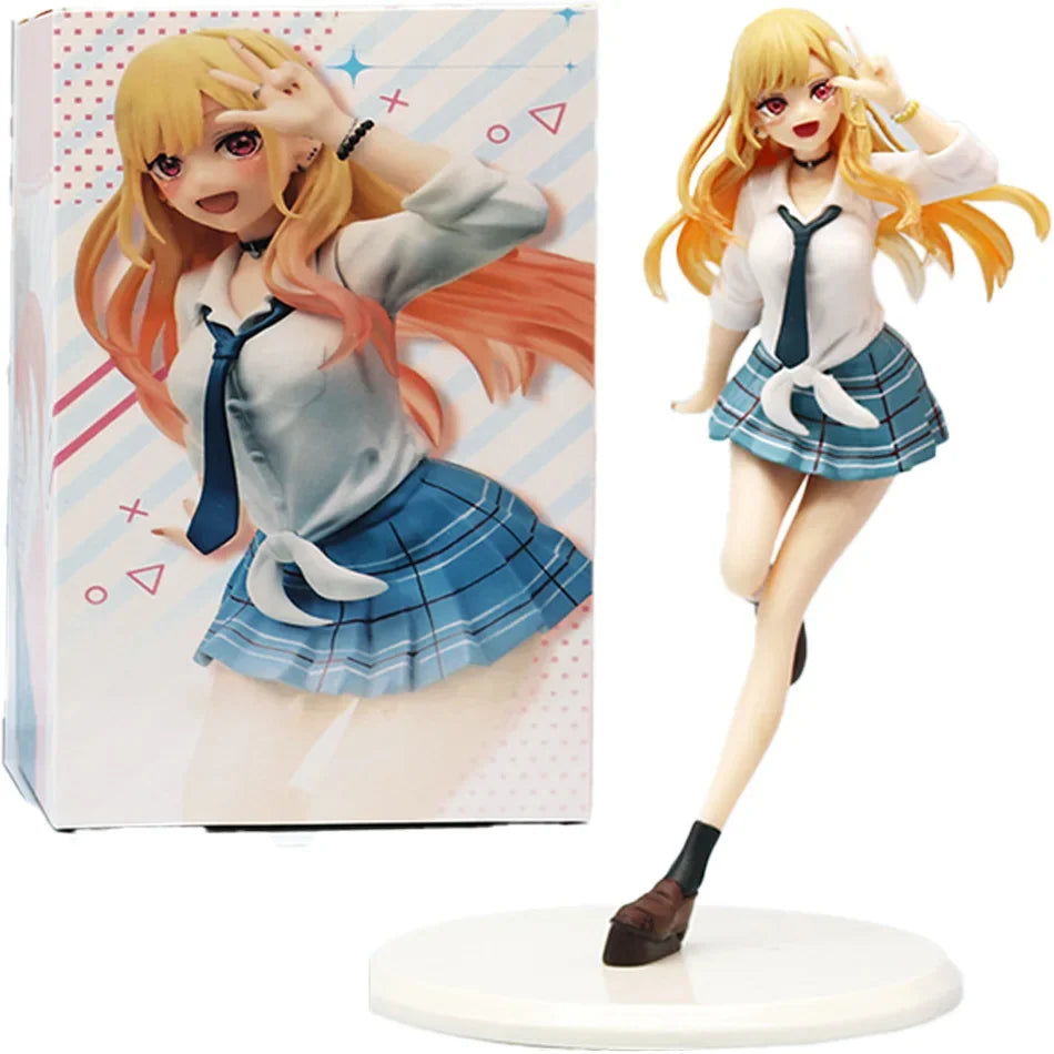 My Dress Up Darling MARIN KITAKAWA Uniform Anime Figure Toys 18.5cm PVC Model Desk Decoration Collector Birthday Doll Gifts