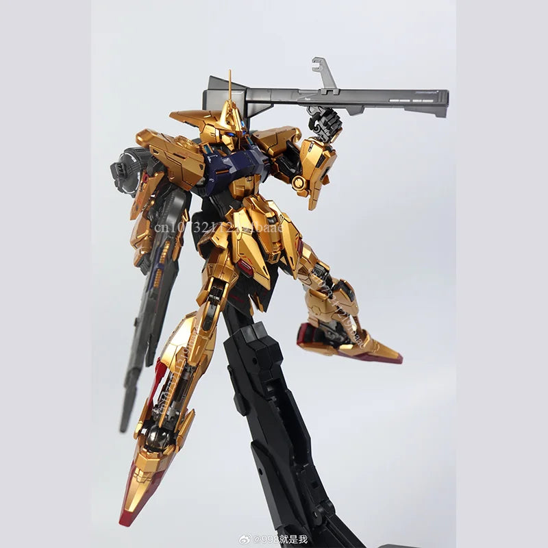 SHENMA Model Hyaku Shiki Kai MG 1/100 Golden Fighter Full Armor FA Toy Assembly Model Kit Action Figures Plastic Model Kits Gift