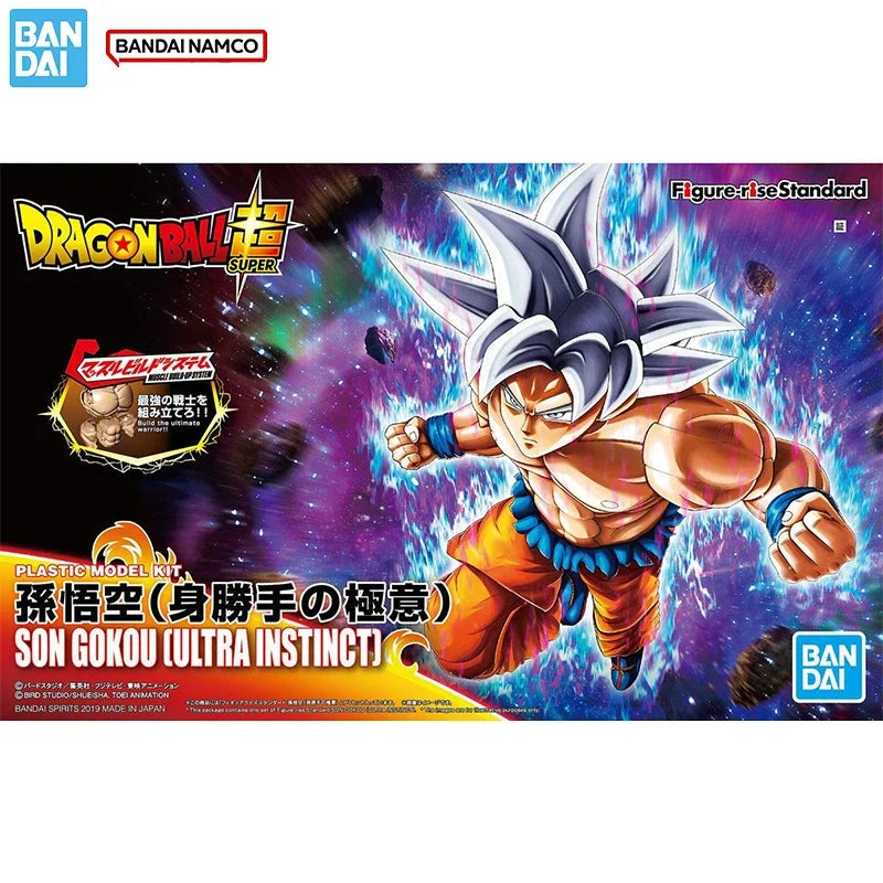Bandai Original Genuine Dragon Ball Model Kit Figure-rise Standard Son Gokou Ultra Instinct Collection Action Figure Model Toys