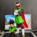 Dragon Ball Gohan & Videl Great Saiyaman Standing Position Anime Figure Model Statue Collection Desktop Decoration Ornament Toys