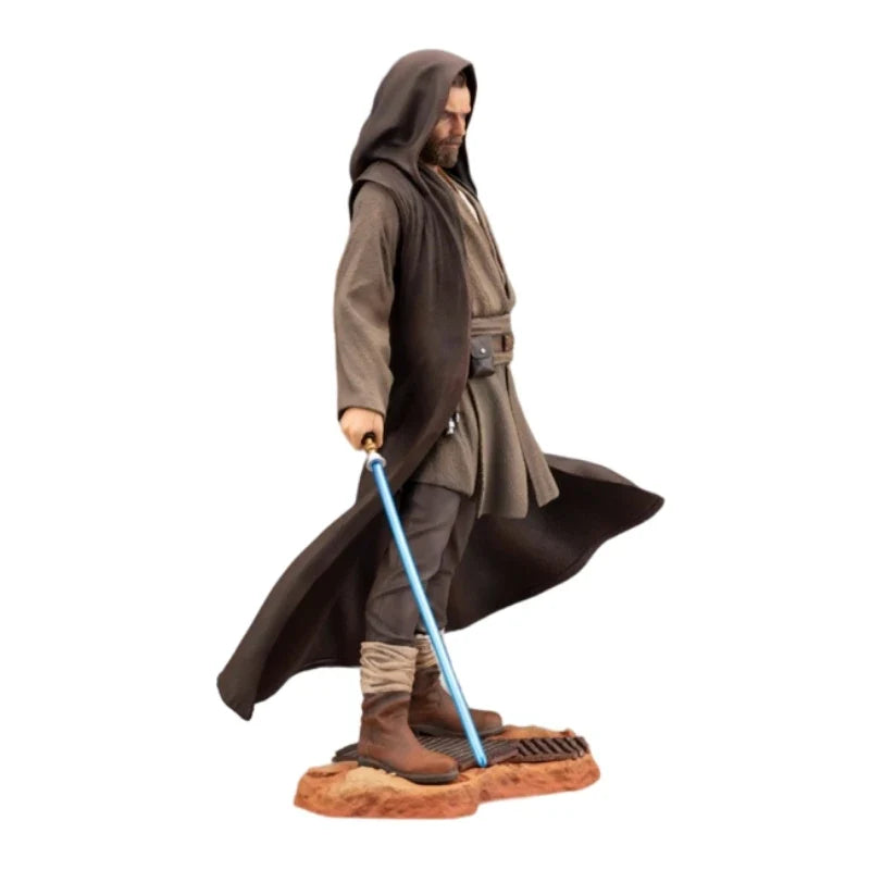 In Stock KOTOBUKIYA Original Star Wars SW201 ARTFX Obi-Wan Kenobi Anime Action Figure 27cm Collectible Model For Boys Girls