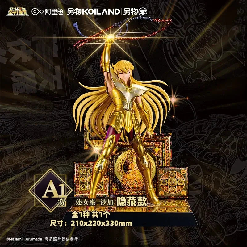 Genuine Saint Seiya Bntsh Ichiban Kuji Anime Figure Virgo Shaka Leo Aiolia Scorpio Milo Action Figure Desktop Decoration Gifts