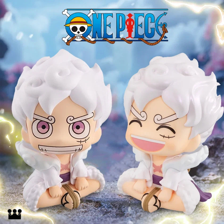 10cm ONE PIECE Anime Figure Look Up Gear 5 Monkey D. Luffy Action Figure Q Version Luffy Figurine PVC Collections Model Doll Toy