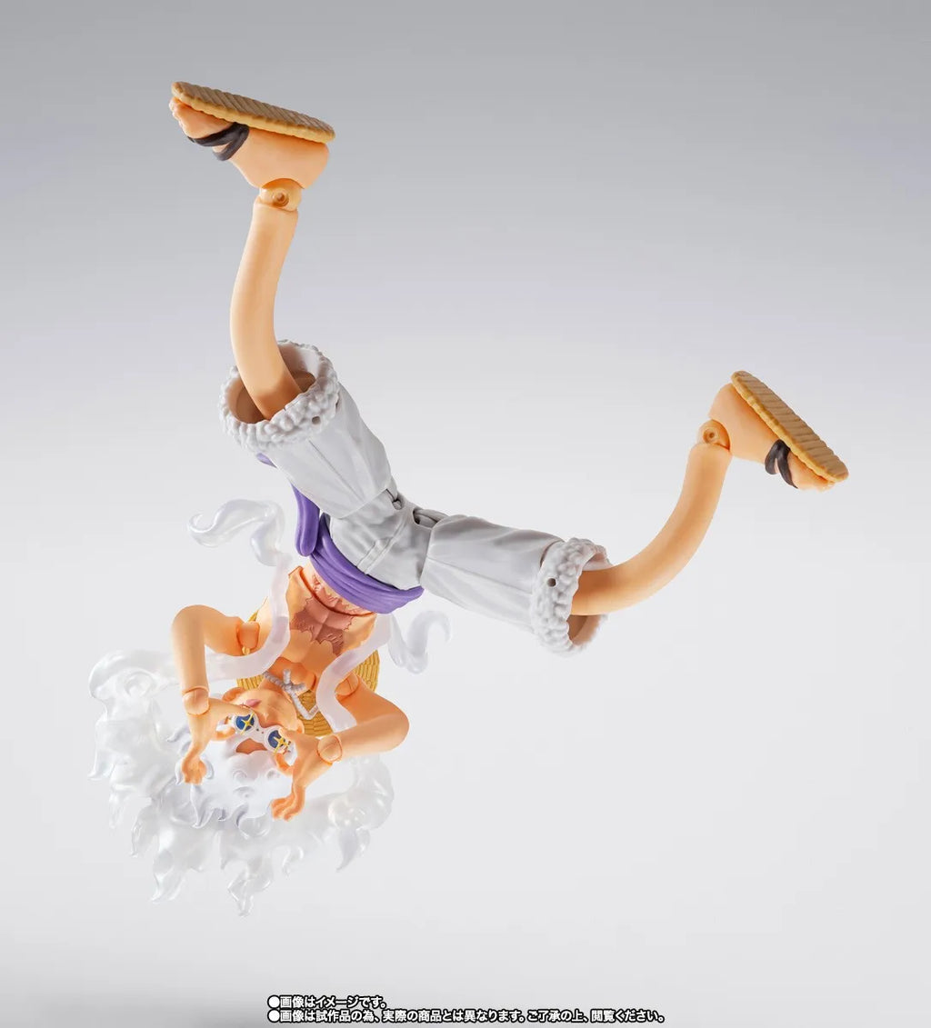 Officially Licensed BANDAI SHFiguarts Future Island Egghead Gear 5 Monkey D Luffy Figure Anime Action One Piece Model Toy