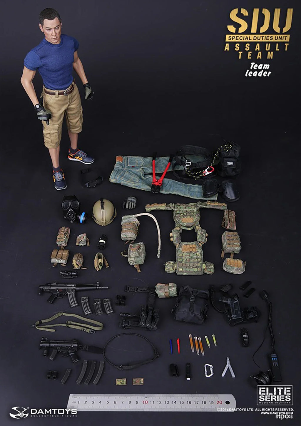 DAMTOYS DAM 78034 1/6 Hong Kong Flying Tigers SDU Special Mission Company Attack Team Male Soldier Action Figure Model Toy
