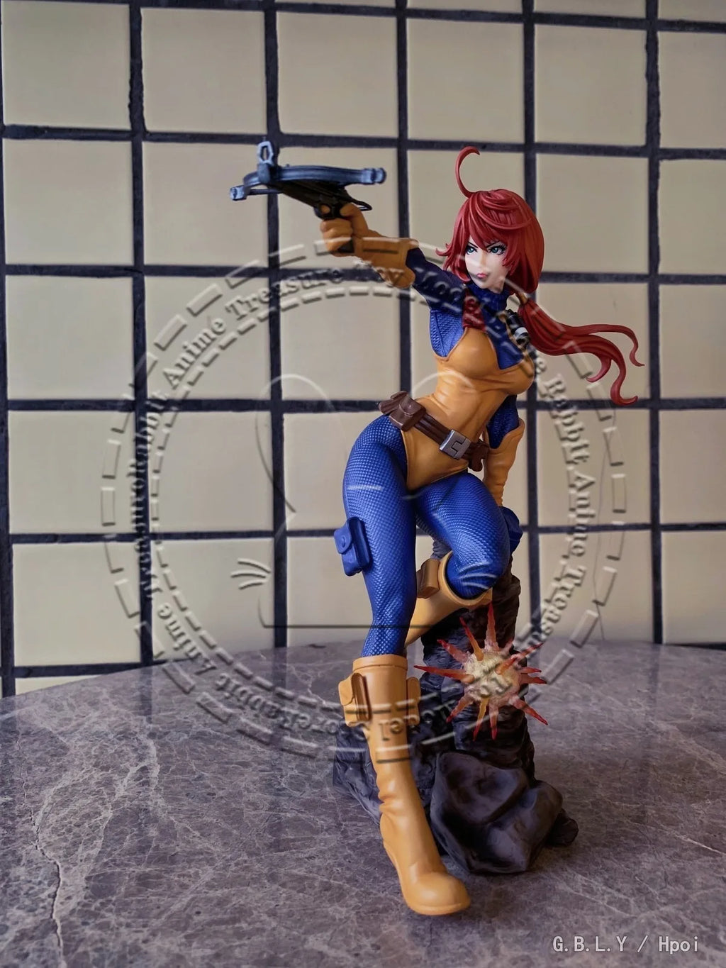 In Stock Original Genuine Kotobukiya G I Joe Bishoujo Scarlett Statue PVC ABS Collector Gift Decoration