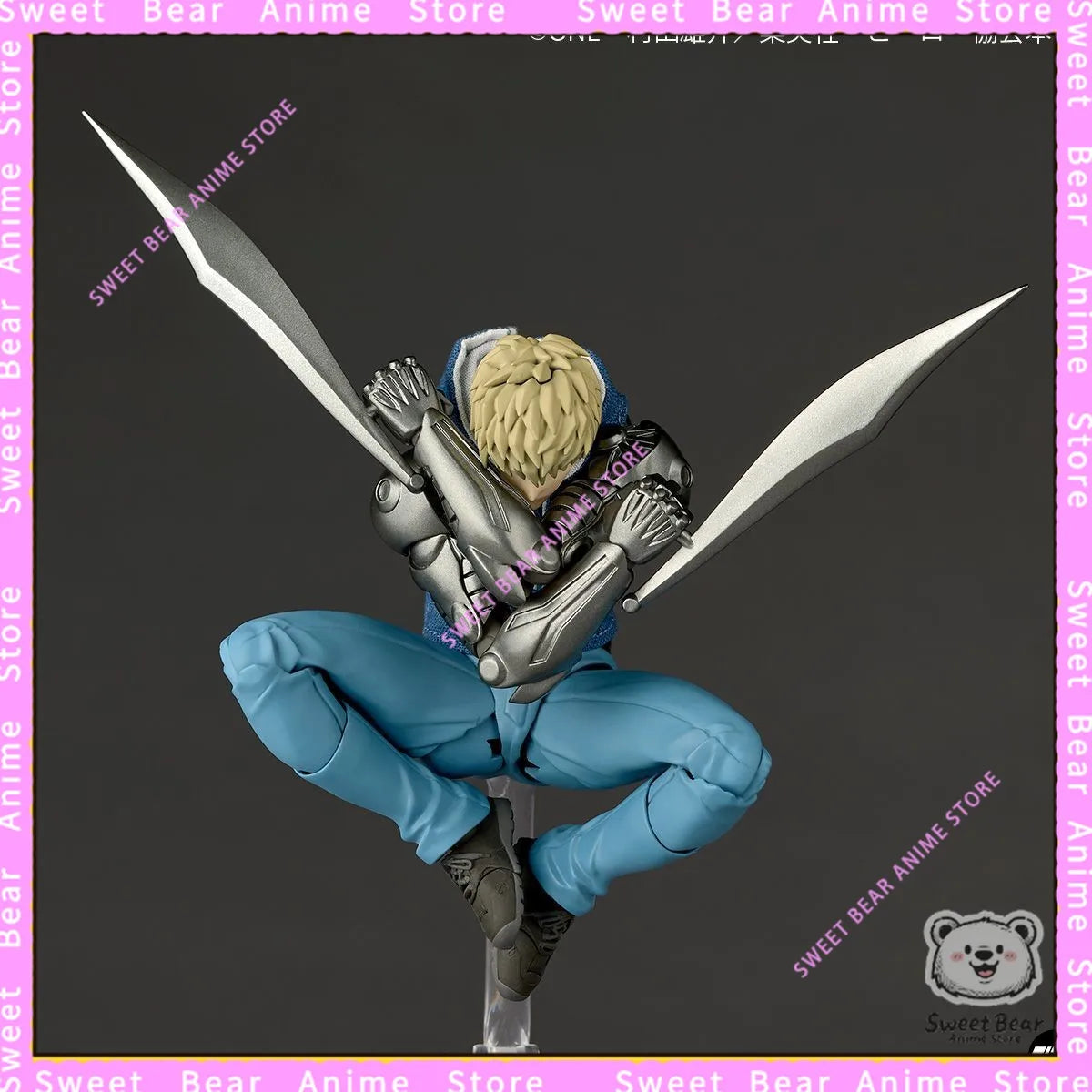 In Stock Kaiyodo Revoltech Amazing Yamaguchi One-Punch Man Genos Action Figure Anime Model Trendy Toys Desktop Doll Collectibles