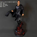 Justice League Black Superman 1/4 Large Size Action Figure Statue Iron Man Full Body Toy for Living Room Trending Plaything