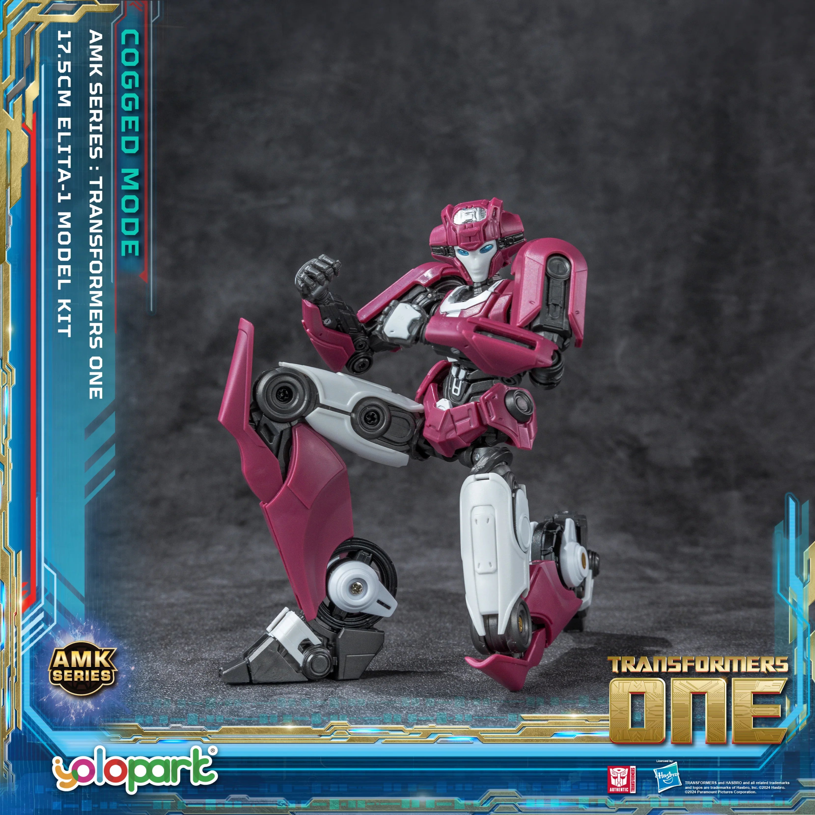 YOLOPARK Transformers One Elita-1 Cogged Mode Action Figure,6.89 Inch Highly Articulated No Converting Transformers Model Kit