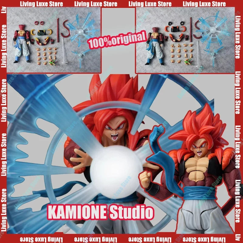 NEW KAMIONE 03AB Action Figure SSJ4 Gogeta Dragon Ball GT 3.0 Figures Super Saiyan 4 Gogeta Anime Figurine SHF Collection Model