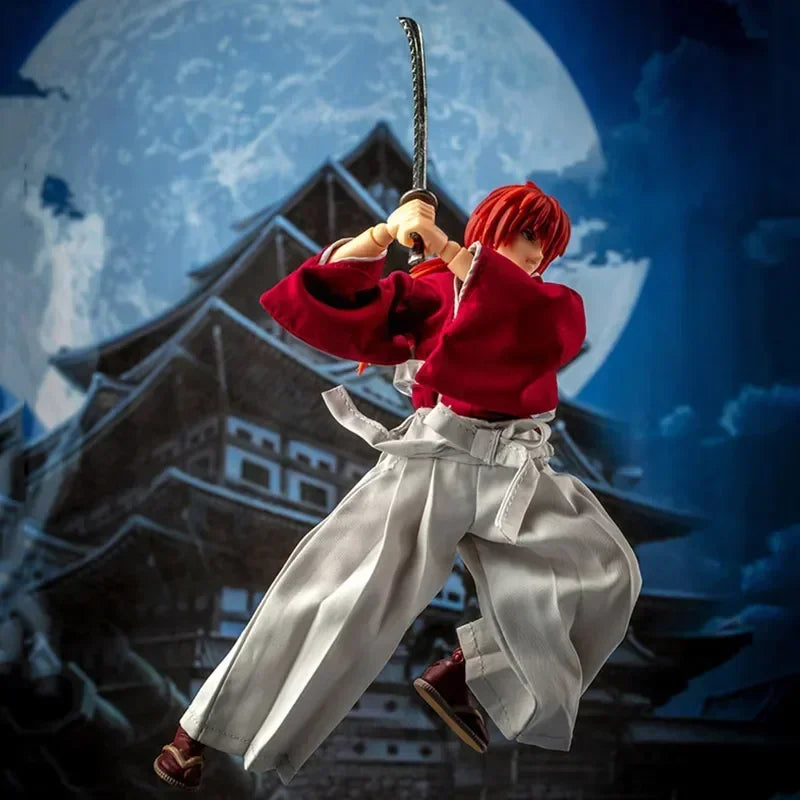 In Stock Dasin/Great Toys/GT SHF 1/12 16cm/6 inch PVC Action Figure Model Rurouni Kenshin Himura Sagara Sanosuke Shishio Makoto