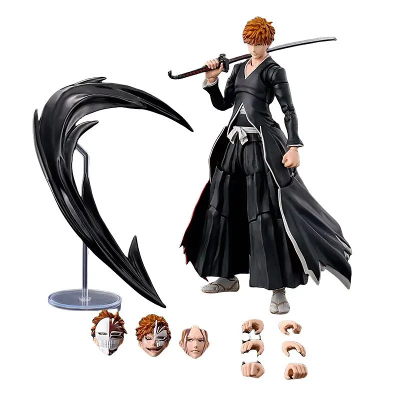 Presale Shf Bleach Ichigo Kurosaki -Getsugatensho- Anime Action Figure Collectible Model Toys Ornaments Gift Children