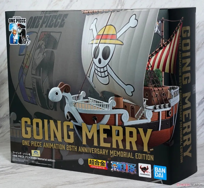 100%Original in Stock Bandai One Piece Superalloy Going Merry 25th Anniversary of Animation Anime Character Model Toy Collection