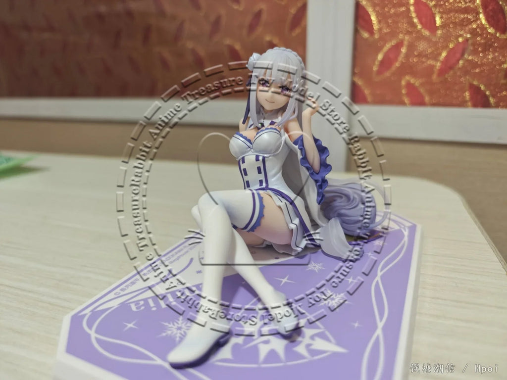 In Stock Original Genuine MegaHouse Palm-Sized Figure Re:ZERO Emilia Non PVC ABS Collectible