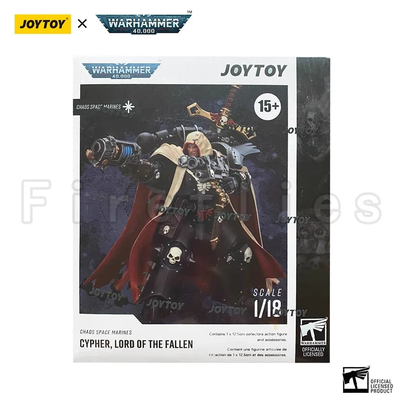 1/18 JOYTOY Action Figure 40K Chaos Space Marines Cypher, Lord of the Fallen Re-issue Version Anime Model Toy
