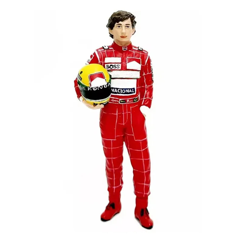 Neu 1:18 Maßstab 1Stk. Harz Modell Szene Zubehör Männliche Berühmte Rennwagen Rennfahrer Actionfigur Sammlung Display Spielzeug Puppe Fans