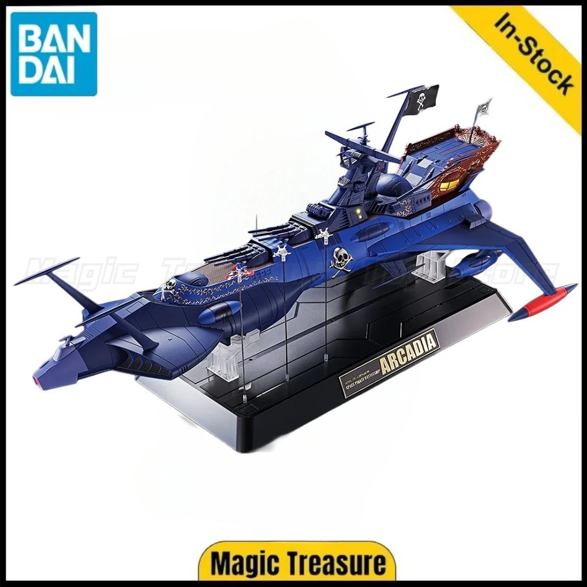 【In stock】Original BANDAI SPIRITS Soul of Chogokin GX-93 Space Pirate Captain Harlock DeathShadow Action Figure Toy Model