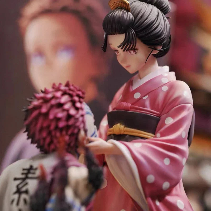Demon Slayer Kimetsu No Yaiba Hakuji Koyuki Akaza Anime Figure Cute Lover Plush Doll Decoration Figure Valentine'S Day Gift