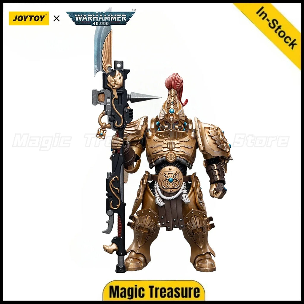 【In stock】JOYTOY Warhammer 40K Adeptus Custodes Custodian Guard with Guardian Spear 1/18 Action Figure Model Toy