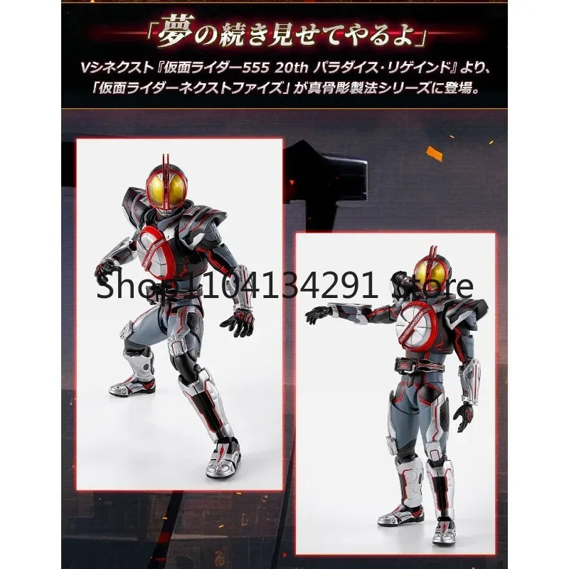 Original Bandai S.H.Figuarts Kamen Rider Faiz Next Faiz Anime Figure Collectible Model Birthday Gift Toy